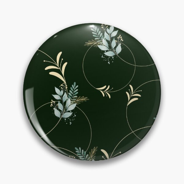 Item preview, Emerald & Gold Geometric Botanical - Elegant Line Art Leaves designed and sold by Verantia.