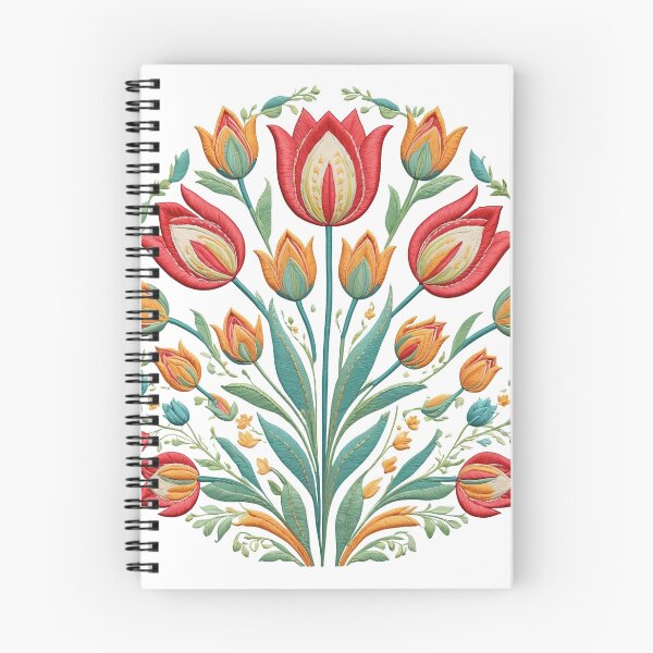 Item preview, Tulip Folk Embroidery Mandala Clipart Collection 10 designed and sold by PlayPlearnZone.