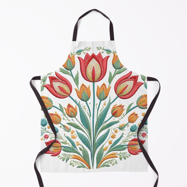 Item preview, Tulip Folk Embroidery Mandala Clipart Collection 10 designed and sold by PlayPlearnZone.