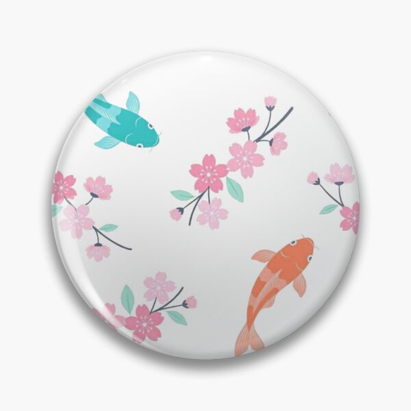 Item preview, Japanese Koi Fish & Cherry Blossom Pattern - Sakura Floral designed and sold by Dabis26.