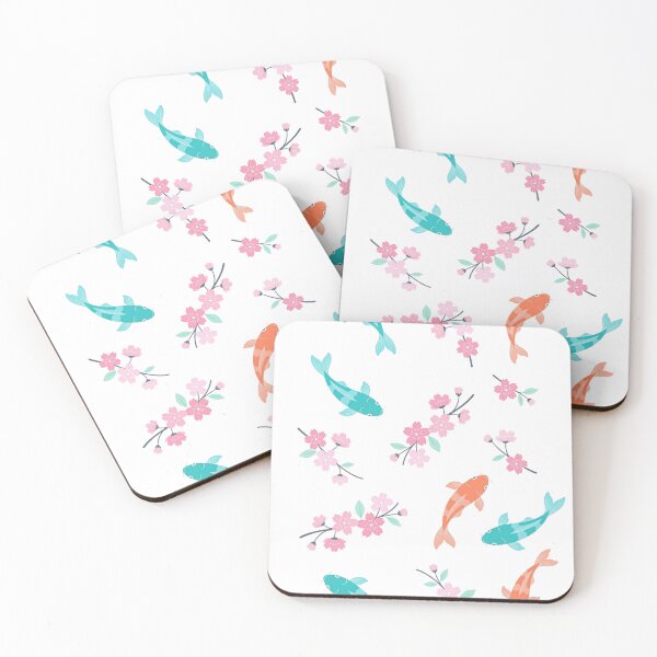 Item preview, Japanese Koi Fish & Cherry Blossom Pattern - Sakura Floral designed and sold by Dabis26.