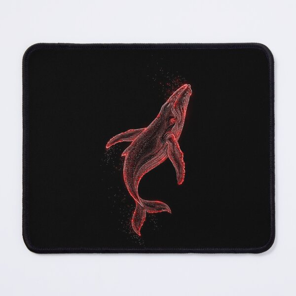 Item preview, Neon Red Whale Ocean Spirit designed and sold by Exodoi.