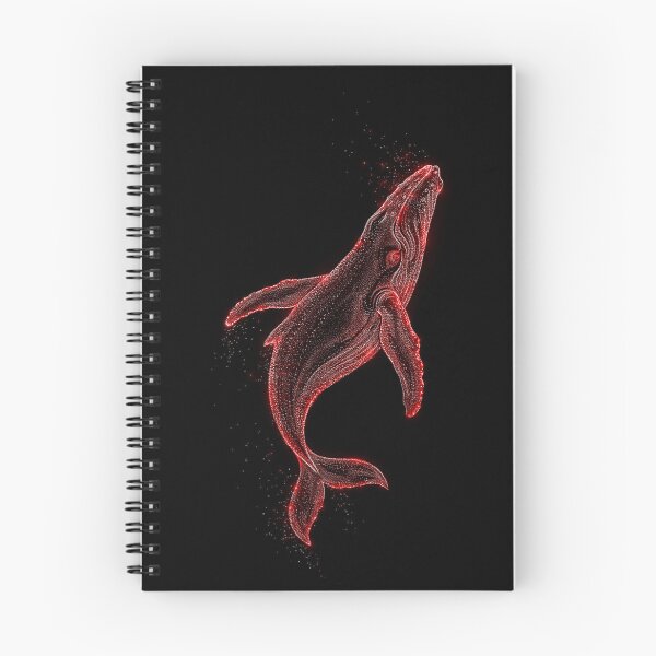 Item preview, Neon Red Whale Ocean Spirit designed and sold by Exodoi.