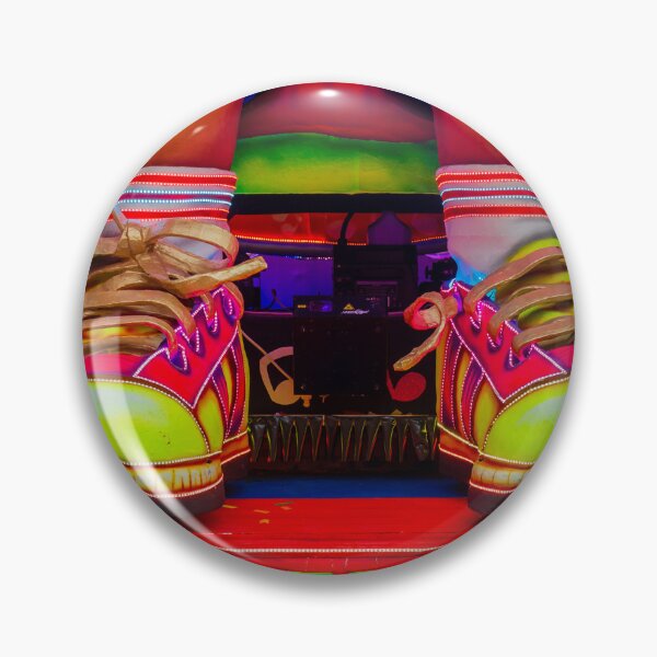 Item preview, Colorful Neon Clown Shoes On Carnival Float With Illuminated Speakers And Festival Vibes designed and sold by Nmallia.