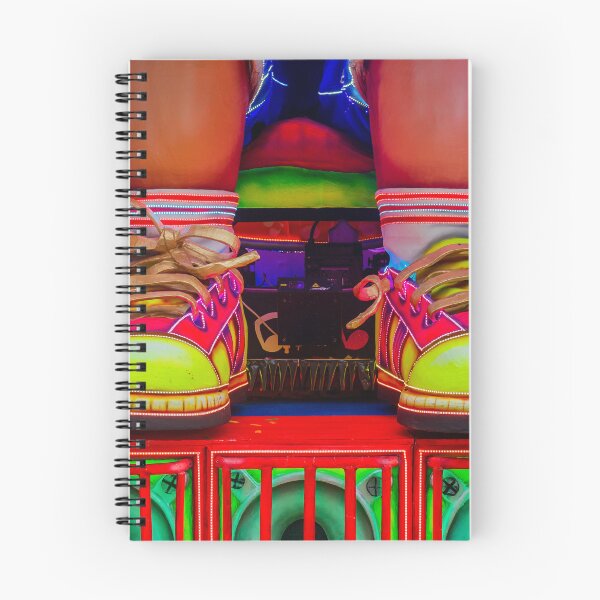 Item preview, Colorful Neon Clown Shoes On Carnival Float With Illuminated Speakers And Festival Vibes designed and sold by Nmallia.