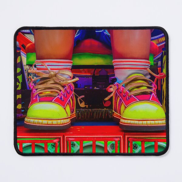 Item preview, Colorful Neon Clown Shoes On Carnival Float With Illuminated Speakers And Festival Vibes designed and sold by Nmallia.