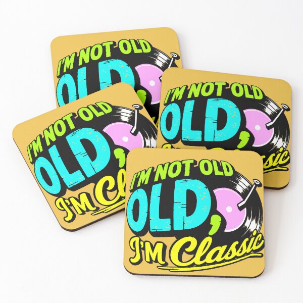 Item preview, I'm Not Old, I'm Classic | Vintage Vinyl Design designed and sold by AstronautMerch.
