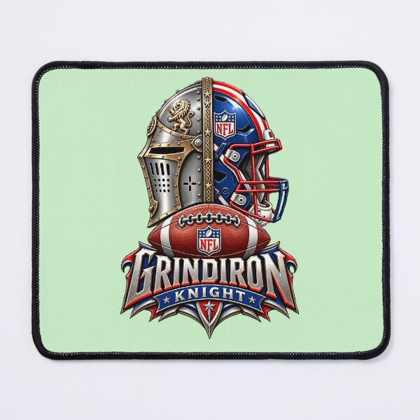 Item preview, Grindiron Knight – American Football Emblem designed and sold by Abeshinobi.