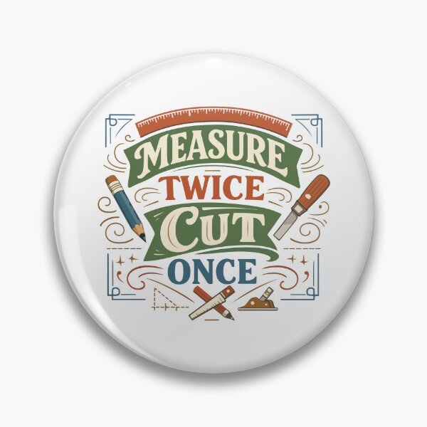 Item preview, Measure Twice Cut Once Dad – Father’s Day Gift designed and sold by stylishdzign.