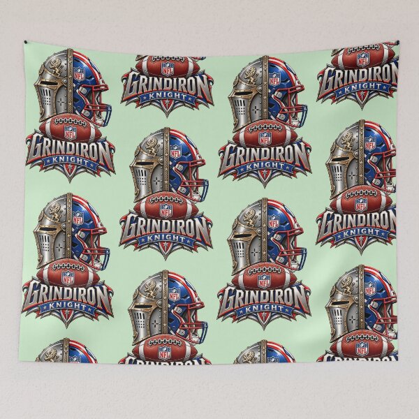 Item preview, Grindiron Knight – American Football Emblem designed and sold by Abeshinobi.