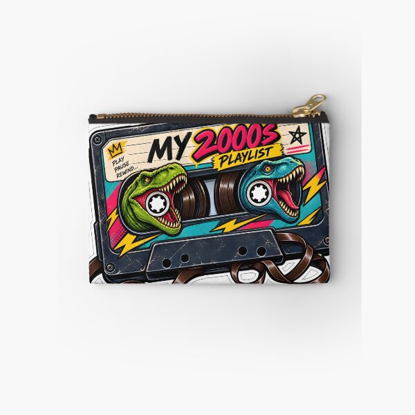 Item preview, My 2000s Playlist Dinosaur Cassette Tape Sticker designed and sold by Anmol-Arts.