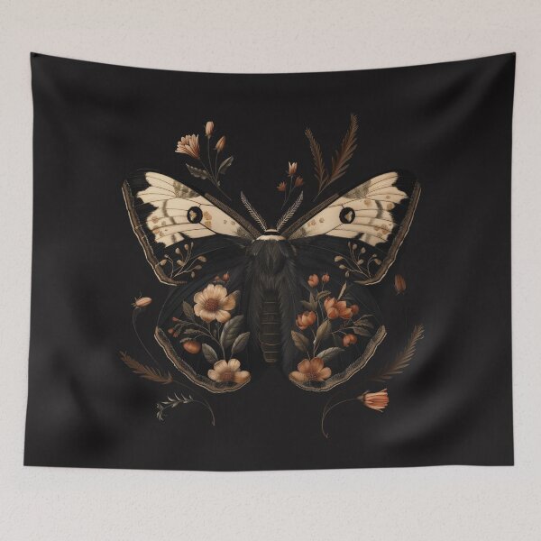 Item preview, Nocturnal Garden Moth Study designed and sold by GoodOldPrints4.