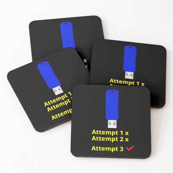 Item preview, The USB experience: it always takes 3 attempts... designed and sold by LittleGreyMan2026.