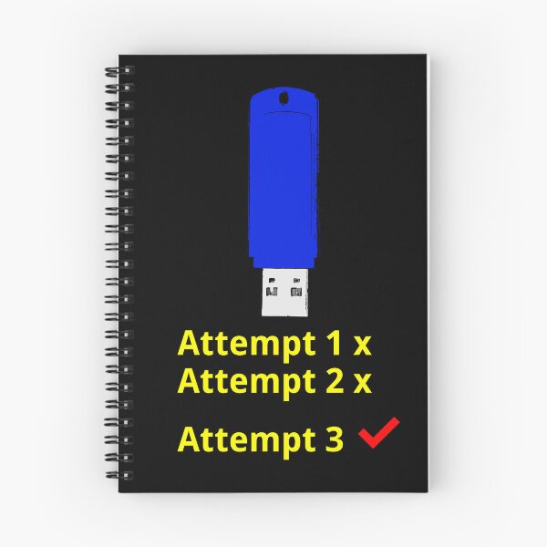 Item preview, The USB experience: it always takes 3 attempts... designed and sold by LittleGreyMan2026.