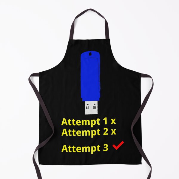 Item preview, The USB experience: it always takes 3 attempts... designed and sold by LittleGreyMan2026.