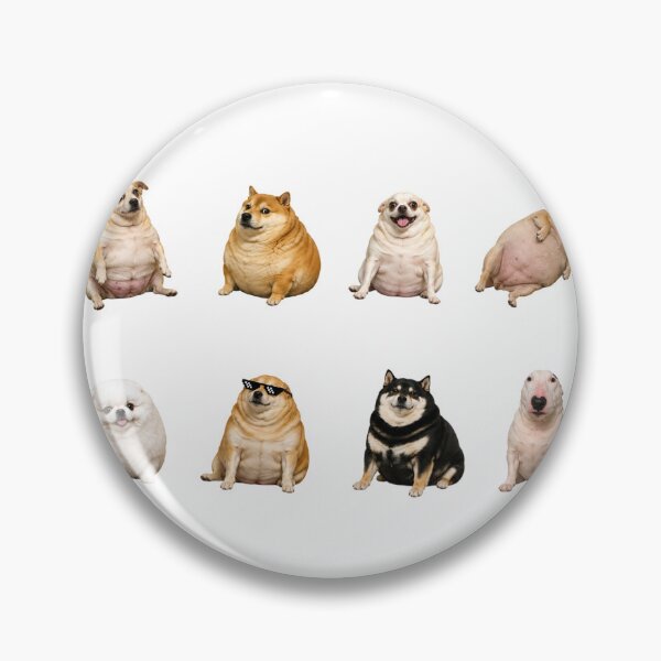 Item preview, fat dog meme designed and sold by douce-stickers.