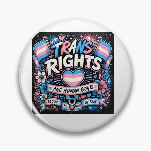 Item preview, Trans Rights Are Human Rights | Transgender Pride designed and sold by GlitchThreads.