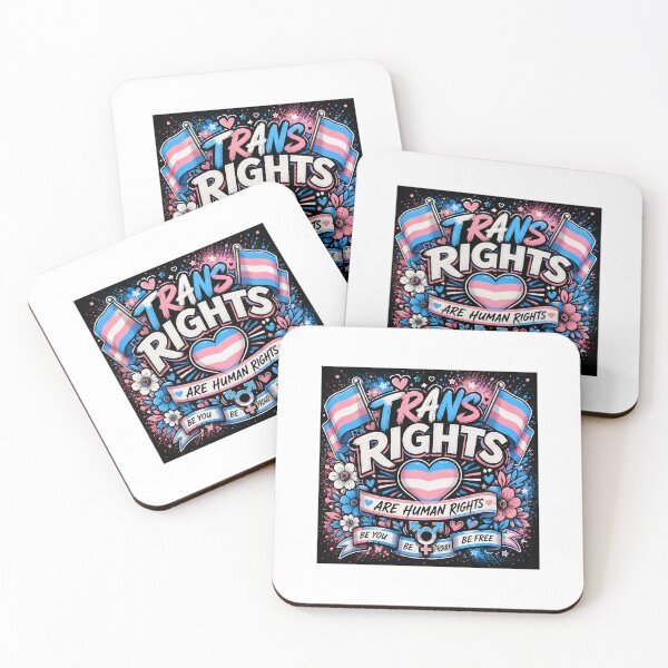 Item preview, Trans Rights Are Human Rights | Transgender Pride designed and sold by GlitchThreads.