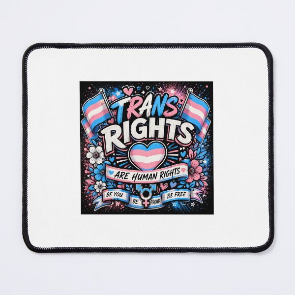 Item preview, Trans Rights Are Human Rights | Transgender Pride designed and sold by GlitchThreads.