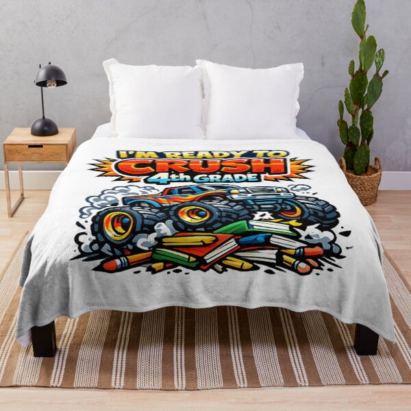 Item preview, I'm Ready to Crush 4th Grade - Monster Truck - Back to School designed and sold by SON SON.