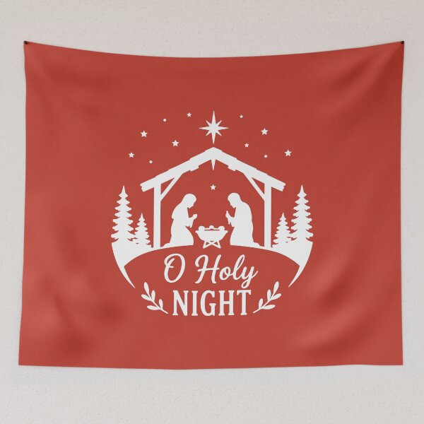 Item preview, O Holy Night – Festive Holiday Art designed and sold by Tklezardesigns.