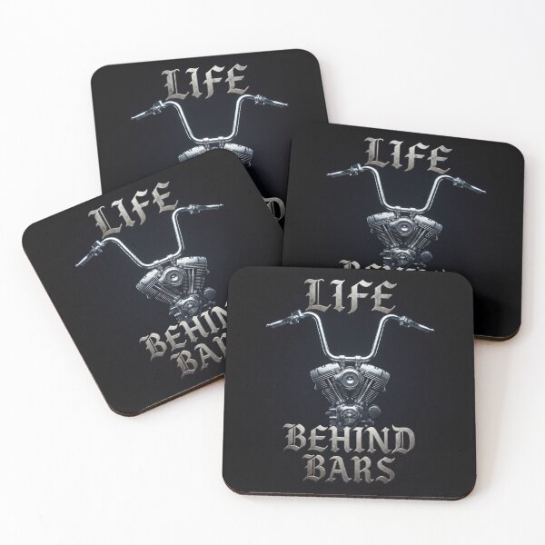 Item preview, Funny Life Behind Bars Distressed Motorcycle designed and sold by weirdcountry.