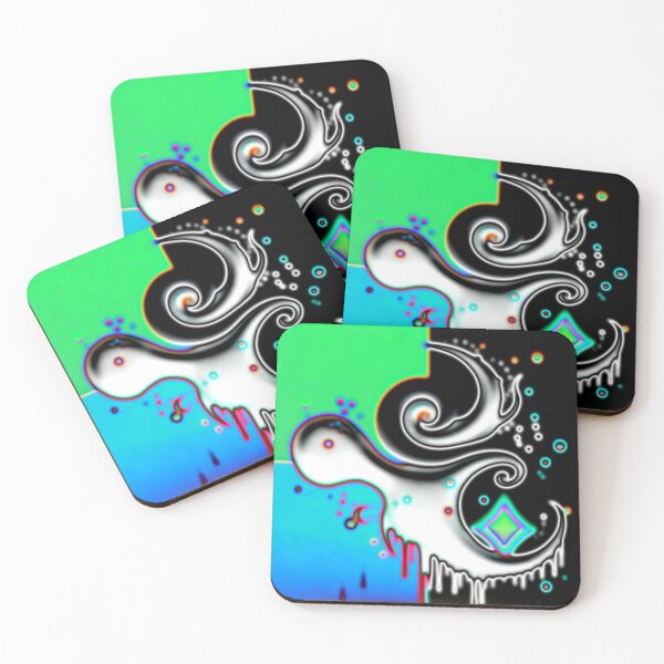 Item preview, yin and flow C E4 colorful geometric abstract design designed and sold by SmashingDeals.