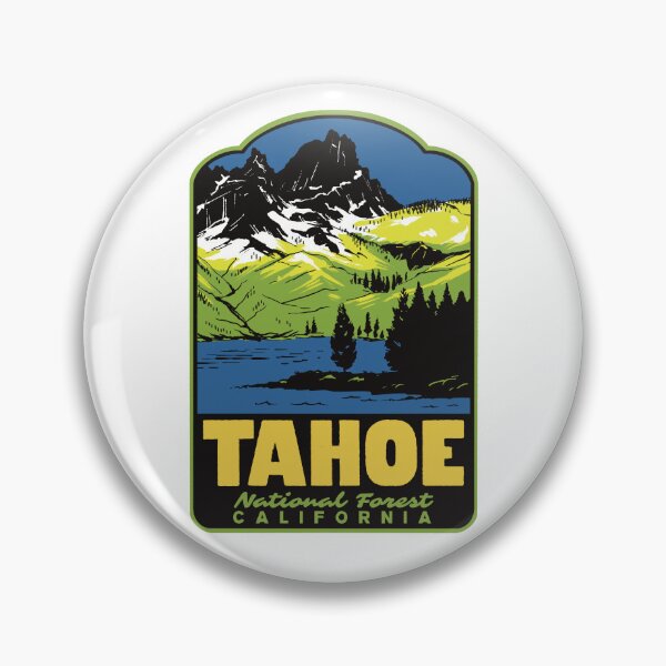 Item preview, Sierra Buttes Tahoe National Forest Retro Travel Art designed and sold by HalpinDesign.