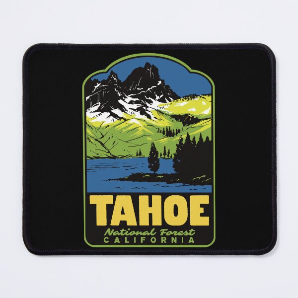 Item preview, Sierra Buttes Tahoe National Forest Retro Travel Art designed and sold by HalpinDesign.