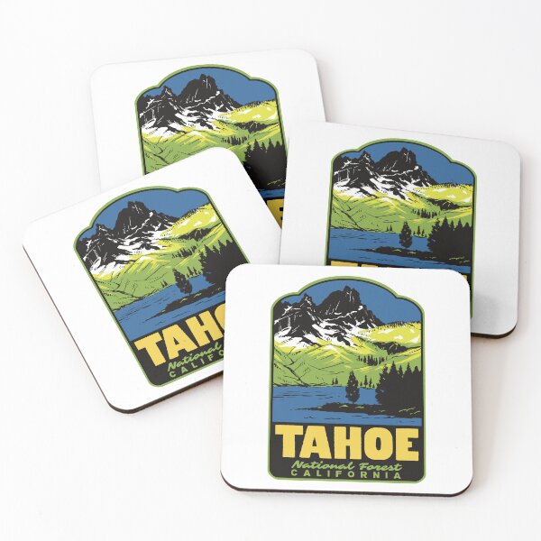 Item preview, Sierra Buttes Tahoe National Forest Retro Travel Art designed and sold by HalpinDesign.