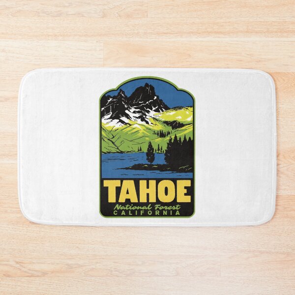 Item preview, Sierra Buttes Tahoe National Forest Retro Travel Art designed and sold by HalpinDesign.