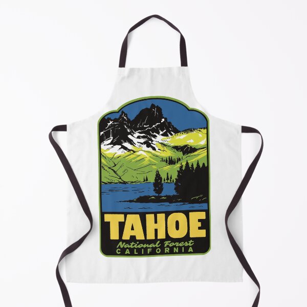Item preview, Sierra Buttes Tahoe National Forest Retro Travel Art designed and sold by HalpinDesign.