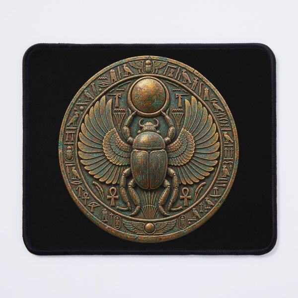 Item preview, Khepri Winged Scarab – Ancient Egyptian Sun God Amulet designed and sold by Anyshca.