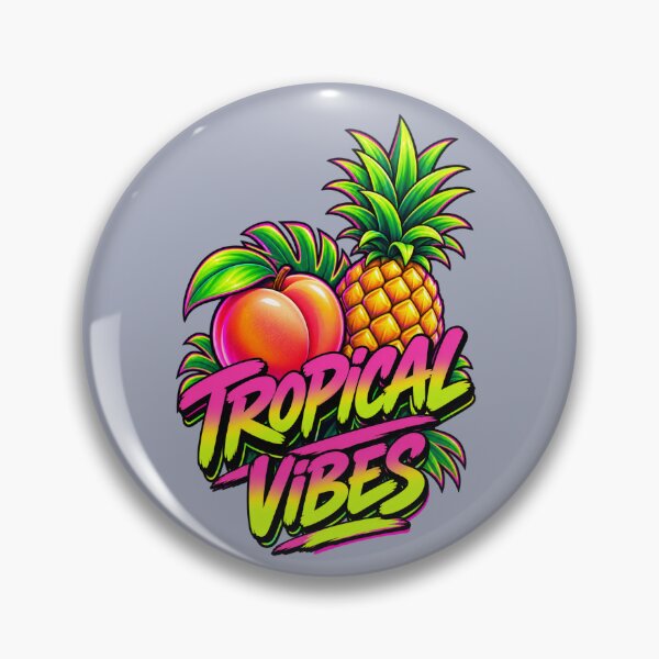 Item preview, Tropical Vibes Pineapple and Peach Summer Shirt designed and sold by Aimetoi.