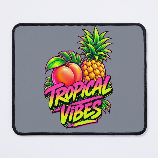 Item preview, Tropical Vibes Pineapple and Peach Summer Shirt designed and sold by Aimetoi.