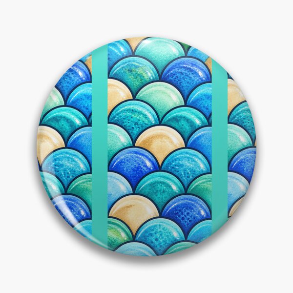 Item preview, Turquoise Mermaid Scales PNG – Colorful Ocean Inspired Artwork designed and sold by annenambiro.