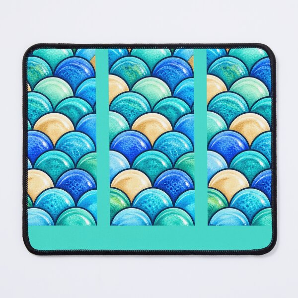 Item preview, Turquoise Mermaid Scales PNG – Colorful Ocean Inspired Artwork designed and sold by annenambiro.