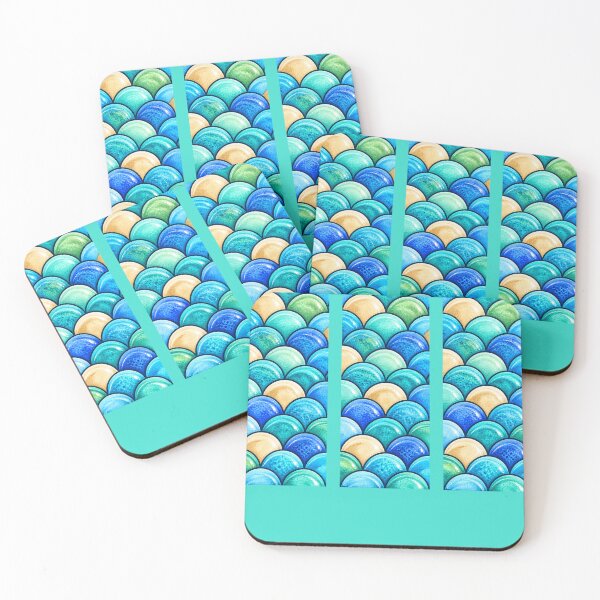 Item preview, Turquoise Mermaid Scales PNG – Colorful Ocean Inspired Artwork designed and sold by annenambiro.