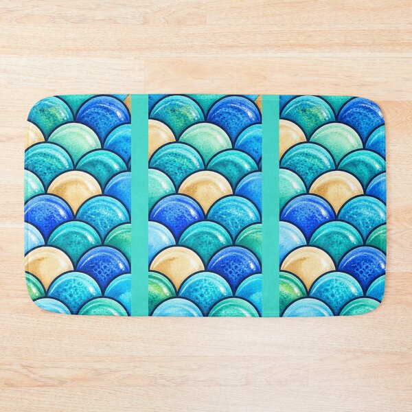 Item preview, Turquoise Mermaid Scales PNG – Colorful Ocean Inspired Artwork designed and sold by annenambiro.