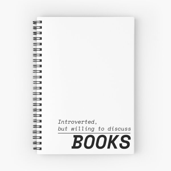 Item preview, Introverted But Willing To Discuss Books | Funny Bookworm designed and sold by Nikola Dio.