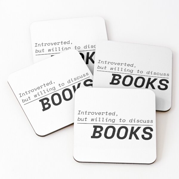 Item preview, Introverted But Willing To Discuss Books | Funny Bookworm designed and sold by Nikola Dio.