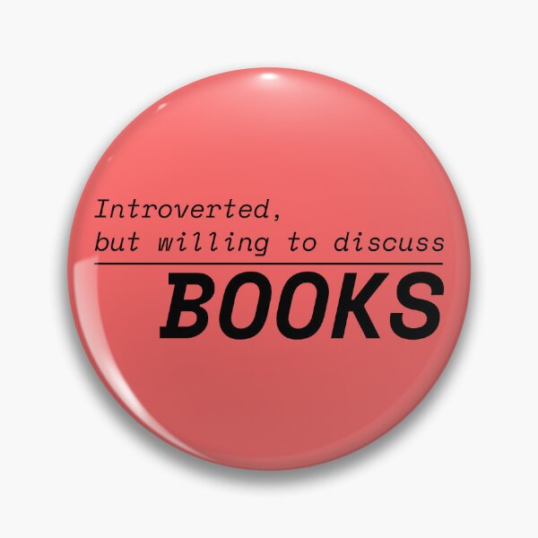 Item preview, Introverted But Willing To Discuss Books | Funny Bookworm designed and sold by Nikola Dio.