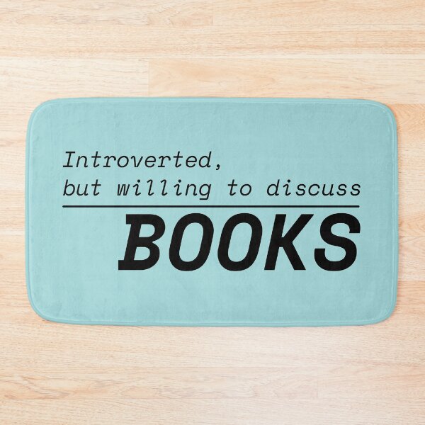 Item preview, Introverted But Willing To Discuss Books | Funny Bookworm designed and sold by Nikola Dio.