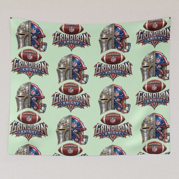 Item preview, Grindiron Knight – American Football Emblem designed and sold by Abeshinobi.