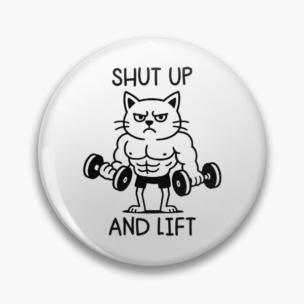 Item preview, Shut Up And Lift - Funny Cat gym designed and sold by gunaone-design.