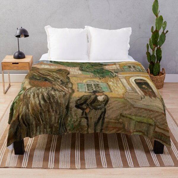 Item preview, Van Gogh Wall Art, Post Impressionist Landscape, Saint-Rémy Garden Painting, Art Lover Decor designed and sold by RickE.