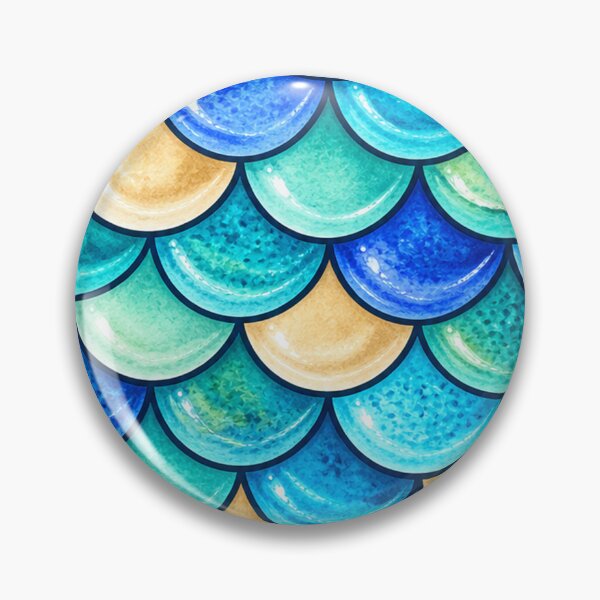 Item preview, Underwater Aqua Scale Pattern designed and sold by annenambiro.