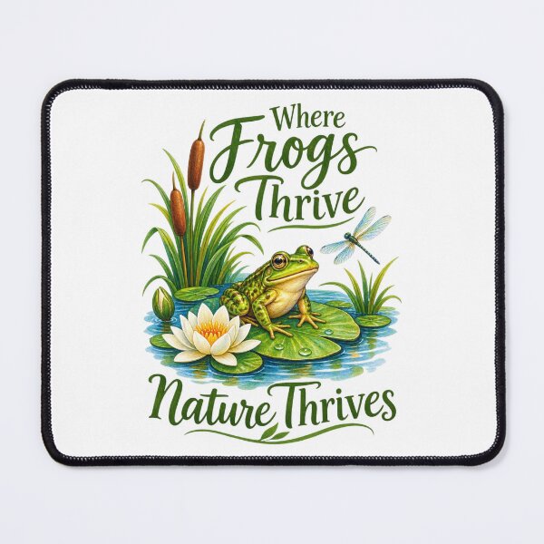 Item preview, Where Frogs Thrive Nature Thrives Frog Pond Art designed and sold by Penbrook Farms.