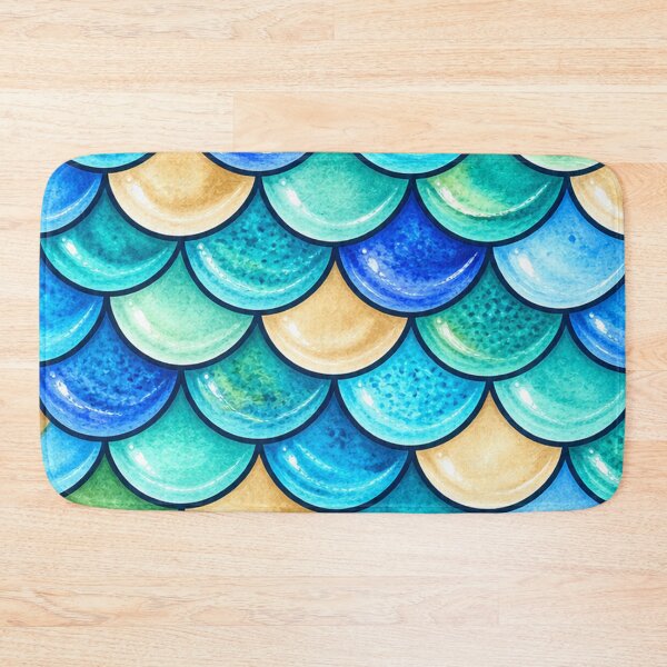 Item preview, Underwater Aqua Scale Pattern designed and sold by annenambiro.