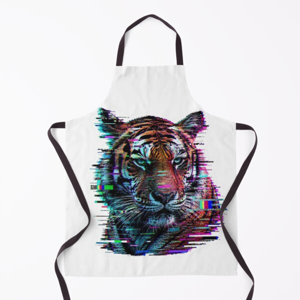 Item preview, Glitch Art Tiger Face Cyberpunk Style designed and sold by Snurly.